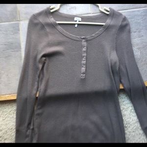 Splendid Gray Thermal Long Sleeve Women’s Top